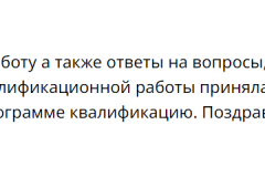 Пример защиты итоговой работы